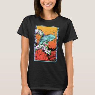 Koi Fish Carp Fishing Japanese Great Wave Off Kana T-Shirt