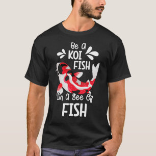Koi Fish Carp Nishikigoi Fish Cherry Blossom Japan T-Shirt