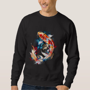 Koi Fish Colourful Asian Carp Japanese Koi Carp Fi Sweatshirt
