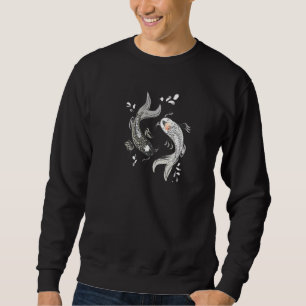 Koi Fish Dad Idea Ying And Yang Sweatshirt