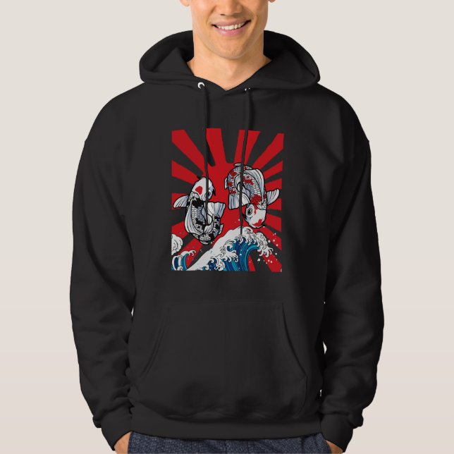 Koi Fish Design Hoodie (Front)