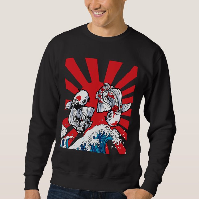 Koi Fish Design Sweatshirt (Front)