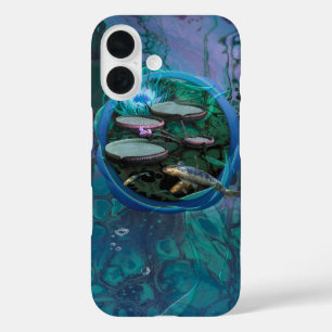 Koi fish & Drangonfly "BORN OF DRAGONFLY" iPhone 16 Case