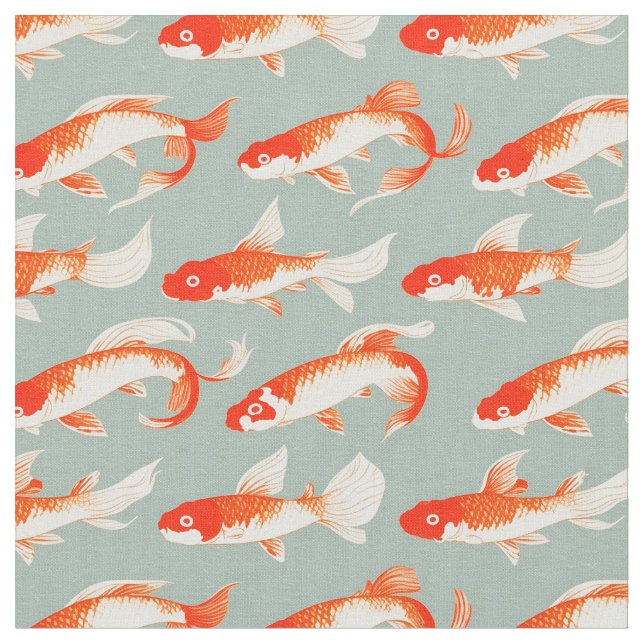 Koi Fish Fabric (Close Up)