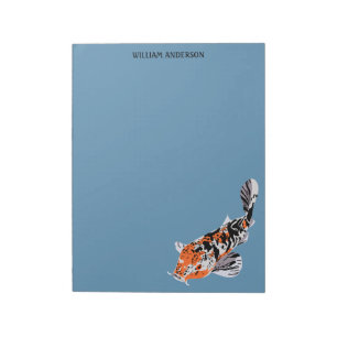 Koi Fish Illustration Stationery, Writing Paper Notepad