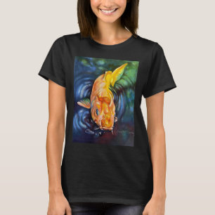 Koi Fish in a Pond Marker Art by Elizabeth McAlarn T-Shirt