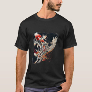Koi Fish Japanese Art Japanese Koi Carp Fish Asian T-Shirt