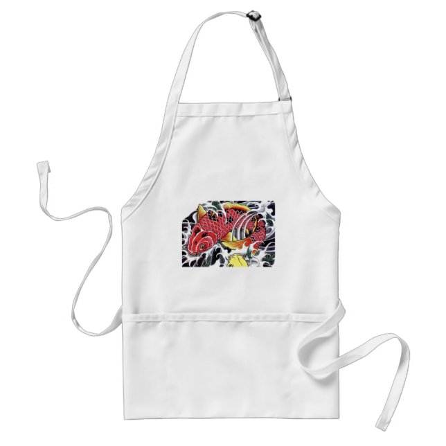 Koi Fish- Japanese tattoo design Standard Apron (Front)