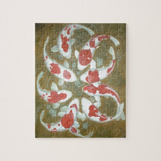 KOI FISH JIGSAW PUZZLE | Zazzle.co.uk Koi Jigsaw Puzzles | Zazzle.co.uk