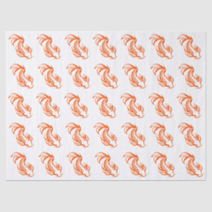 Koi Fish Karp #2 DIY Colors Orange Tissue Paper