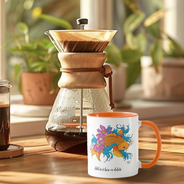 Koi Fish Lotus Cherry Blossoms Mug (Creator Uploaded)