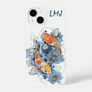 Koi Fish & Lotus Phone Case – Customizable
