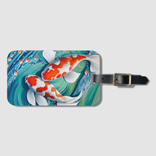 Koi fish  luggage tag
