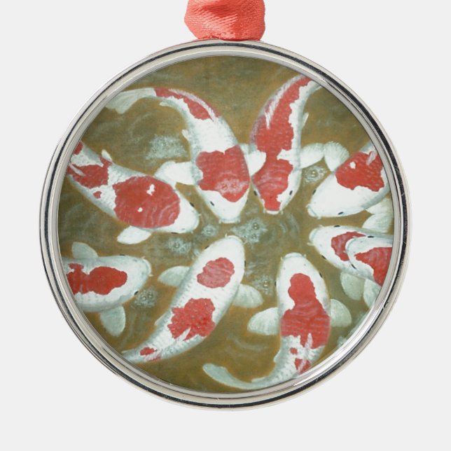 KOI FISH METAL TREE DECORATION (Front)