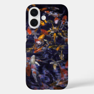 KOI FISH OVER FLOWING iPhone 16 CASE