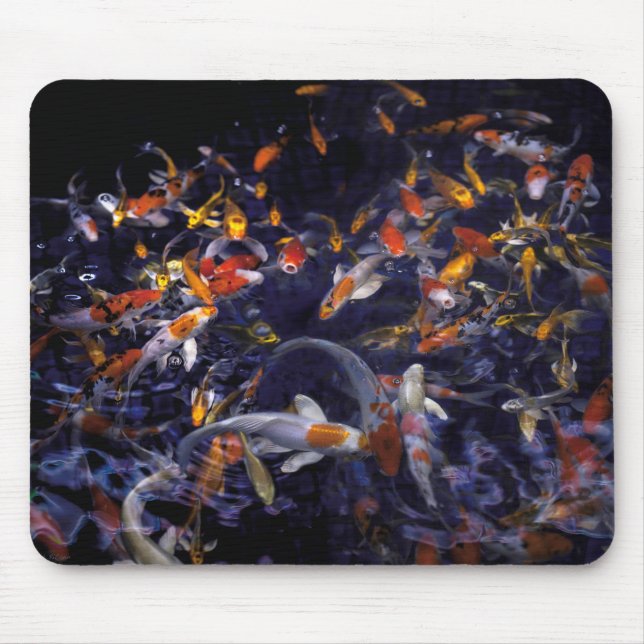 KOI FISH OVER FLOWING MOUSE MAT (Front)