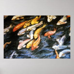 Koi Fish Painting Poster Art Print