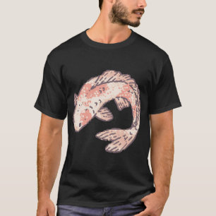 Koi Fish, pastel koi illustration with soft pink s T-Shirt