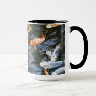 Koi Fish Pond Art Painting Mug