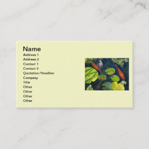Koi FIsh Pond Business Card