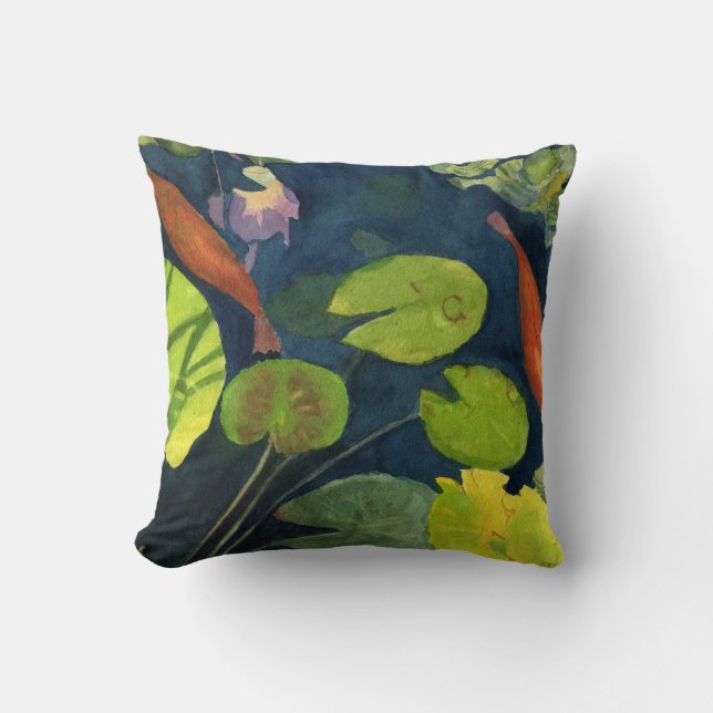 Koi FIsh Pond Cushion (Front)