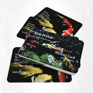 ©Koi Fish Pond Design Build Maintenance Business Card
