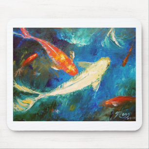 Koi Fish Pond Mouse Mat