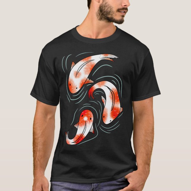 Koi Fish Pond T-Shirt (Front)