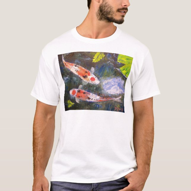 Koi Fish Pond T-Shirt (Front)