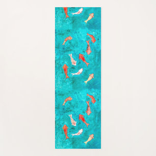Koi Fish Pond  Yoga Mat