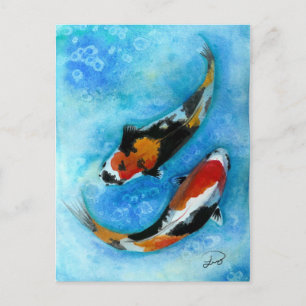 Koi Fish Postcard