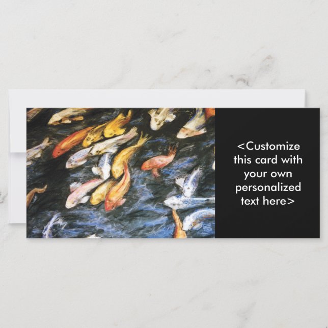 Koi Fish Rack Card (Front)