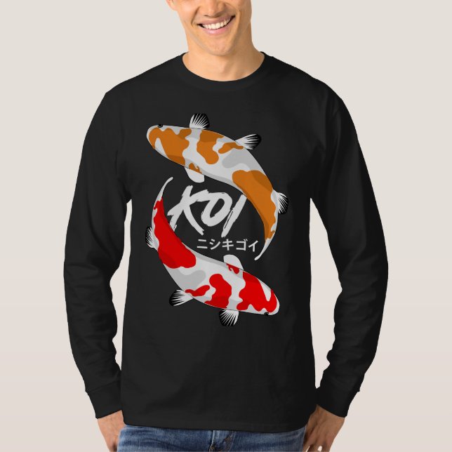 Koi Fish Red And Orange T-Shirt (Front)