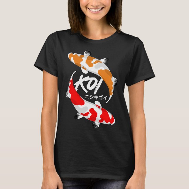 Koi Fish Red And Orange T-Shirt (Front)