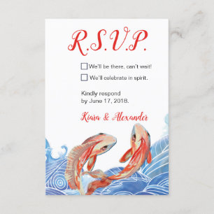 KOI FISH RSVP CARD