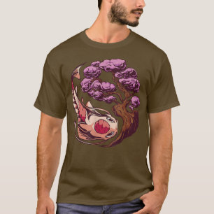 Koi Fish Sakura Japanese art T-Shirt