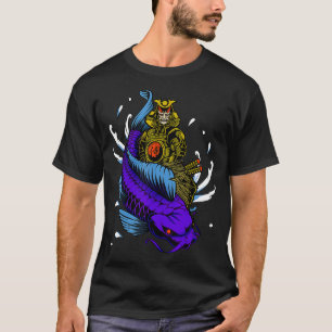 Koi Fish Samurai Japanese Warrior  T-Shirt