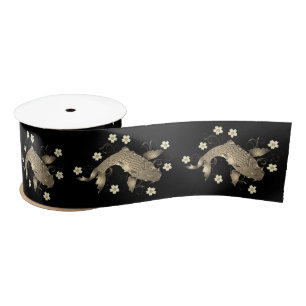 Koi fish satin ribbon
