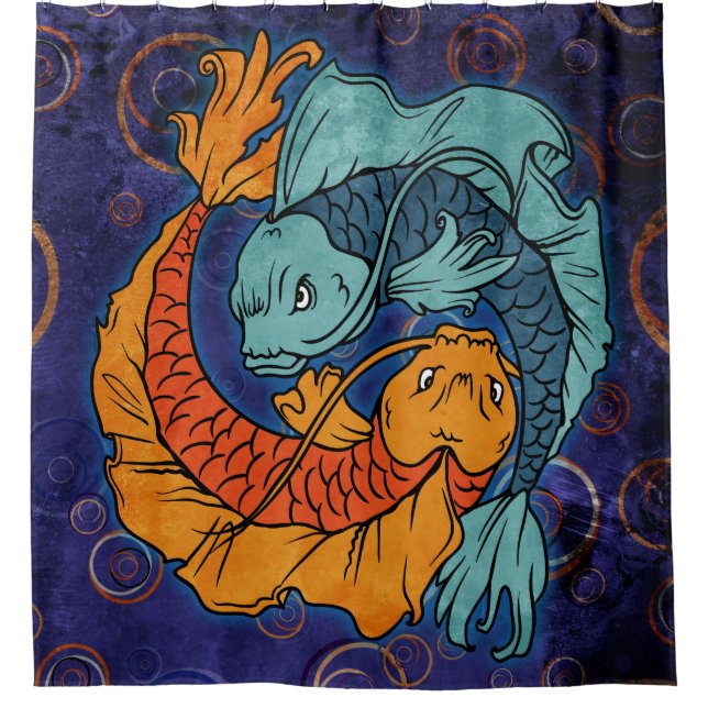 Koi Fish Shower Curtain (Front)