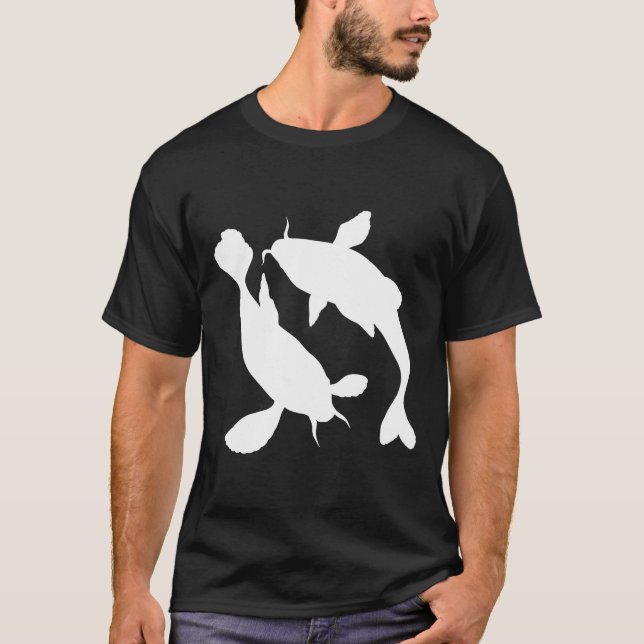 Koi Fish Silhouette T-Shirt (Front)