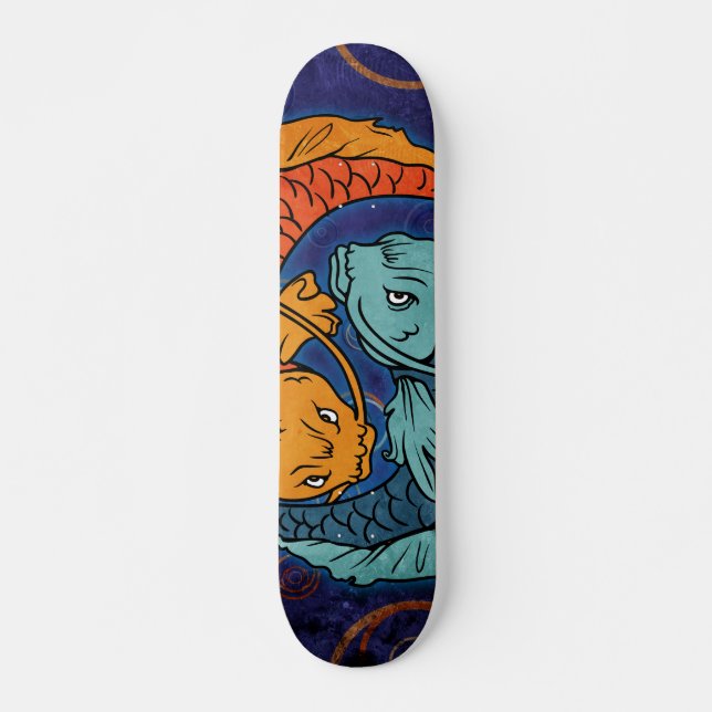 Koi Fish Skateboard (Front)