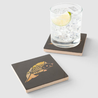 Koi Fish Stone Coaster