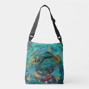 Koi Fish "SWIMMING IN PEACE" Crossbody Bag