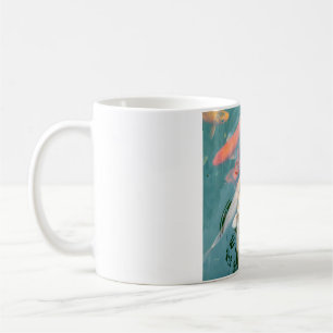Koi Fish Swimming in Pond Coffee Mug
