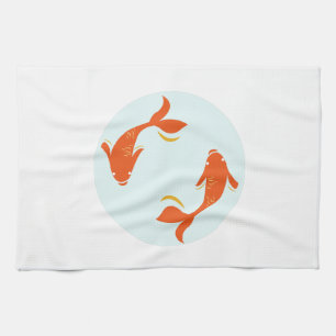 Koi Fish Tea Towel