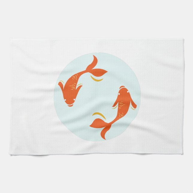Koi Fish Tea Towel (Horizontal)
