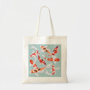 Koi fish tote bag