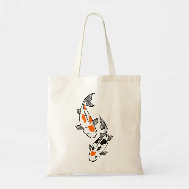 Golden Flow Koi CW2709011CL Quilted Tote Bag main image 0
