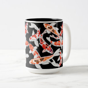 Koi fish Two-Tone coffee mug