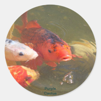 Koi Fish v.1 Classic Round Sticker